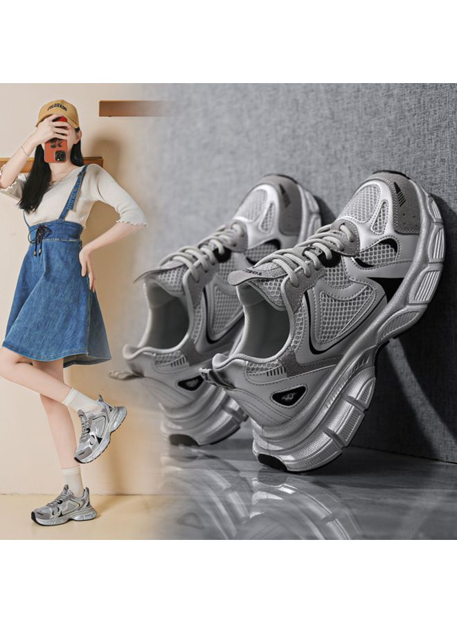 TonLion Fashionable And Versatile Spring/summer Bestseller Casual Platform Shoes For Women - Breathable Mesh Design Simple And Lightweight Dad Sneakers - Image 4