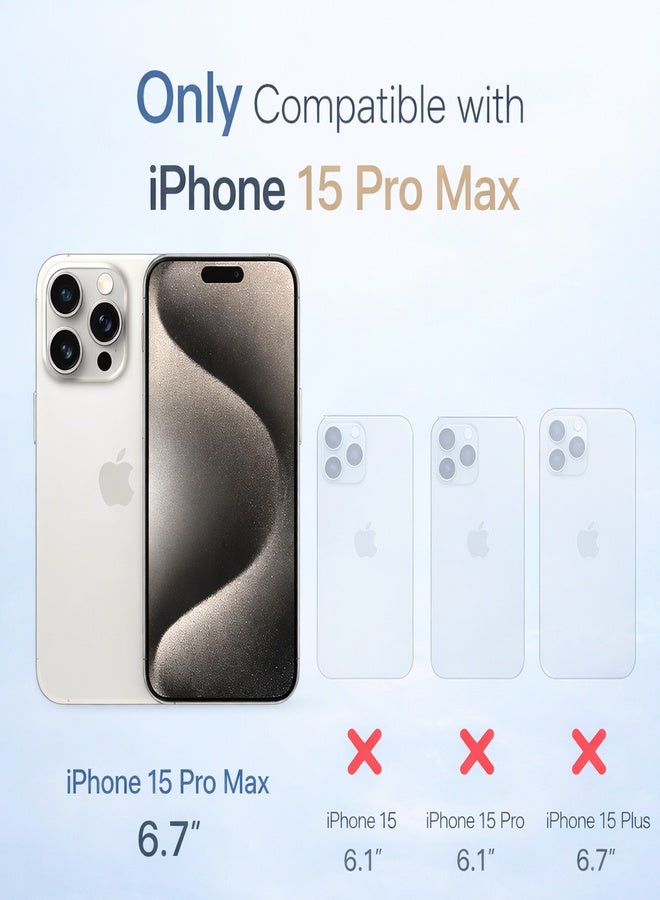 VR CREATIVE Premium Clear Magnetic Case for Apple iPhone 15 Pro Max (6.7-Inch) – MagSafe Compatible, Anti-Yellowing Slim Transparent Protective Phone Case - Image 2