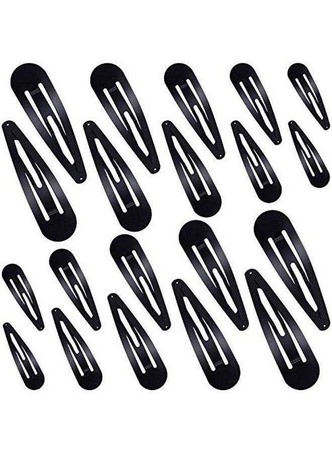 WILLBOND 40 Piece Snap Hair Clips Women Large Metal Snap Hair Clips Nonslip Clip Hair Barrettes For Women Hair Pins For Girls Hair Accessories 3.5 Inch 3.1 Inch 2.8 Inch 2.4 Inch 2 Inch (Black)  - Image 3