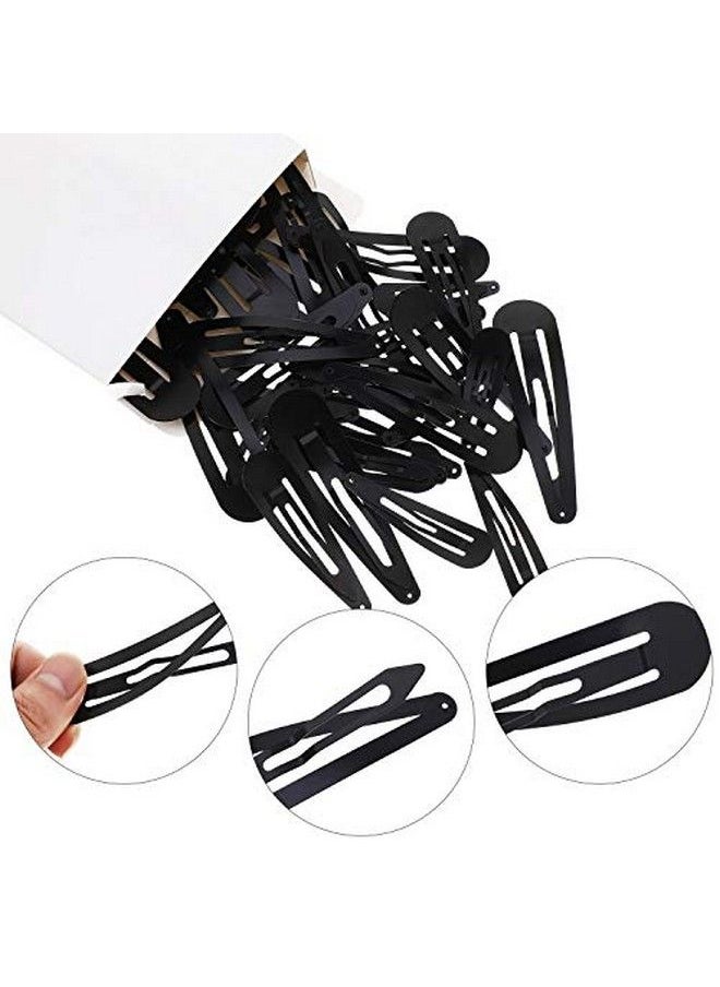 WILLBOND 40 Piece Snap Hair Clips Women Large Metal Snap Hair Clips Nonslip Clip Hair Barrettes For Women Hair Pins For Girls Hair Accessories 3.5 Inch 3.1 Inch 2.8 Inch 2.4 Inch 2 Inch (Black)  - Image 5