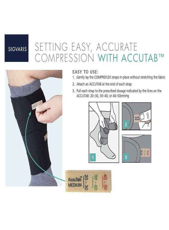 sigvaris 30-40 Mmhg Compreflex Lite Below Knee W/10-15 Mmhg Socks; Low Stretch; Xxl Tall;Black SIGVARIS - Image 4