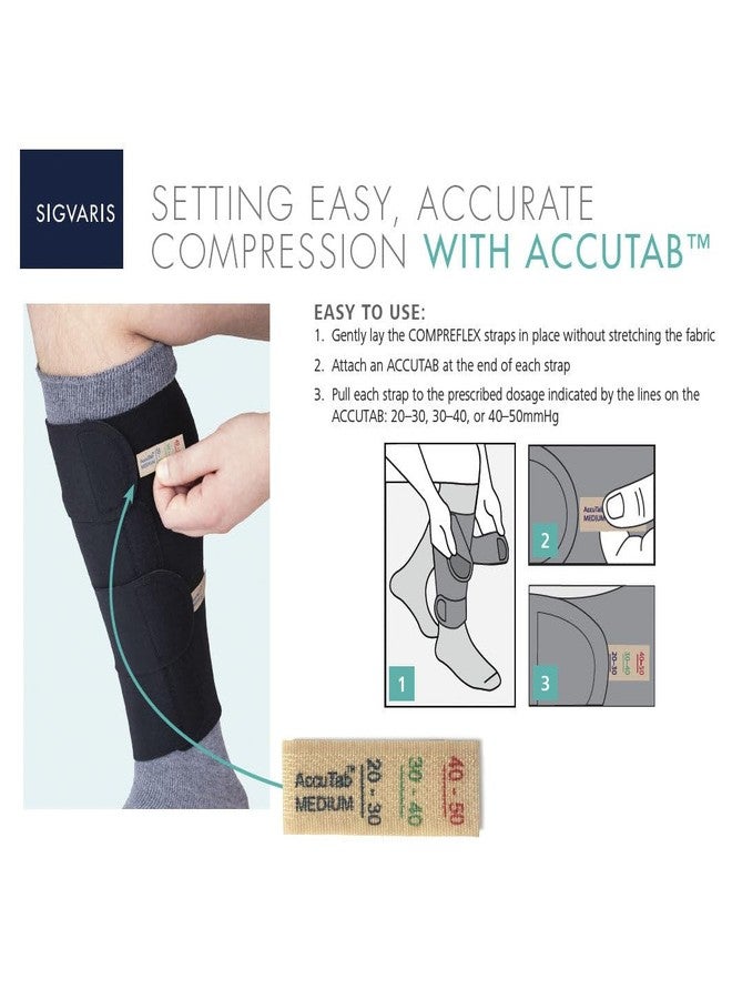 sigvaris 30-40 Mmhg Compreflex Lite Below Knee W/10-15 Mmhg Socks; Low Stretch; Xxl Tall;Black SIGVARIS - Image 2