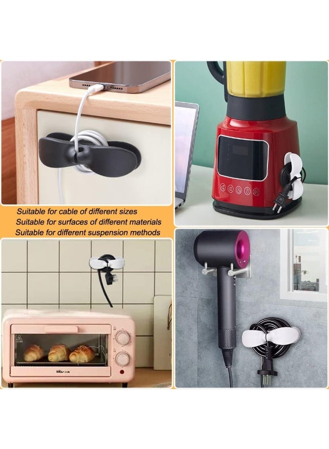 منظم كابلات الأجهزة، 4 قطع لفائف كابلات أجهزة المطبخ، حامل كابلات للف الكابلات للأجهزة، لصق على قدر الضغط، الخلاط، الخلاط، صانع القهوة، فرن الهواء - Image 5