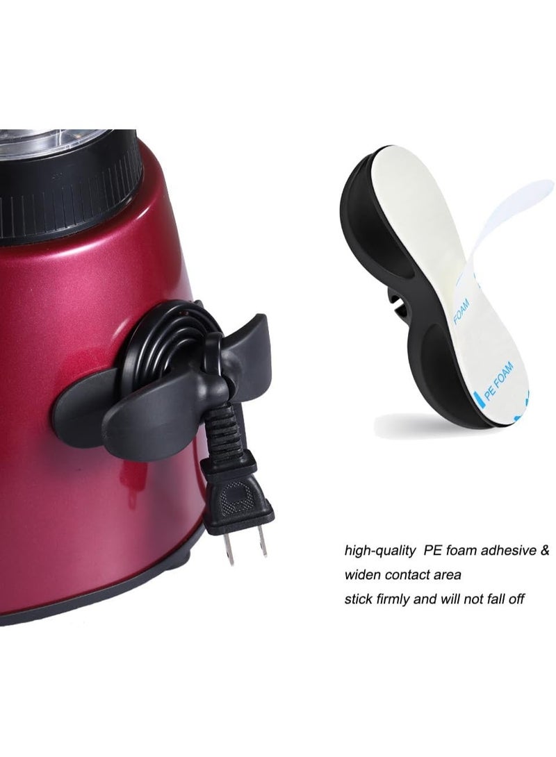 منظم كابلات الأجهزة، 4 قطع لفائف كابلات أجهزة المطبخ، حامل كابلات للف الكابلات للأجهزة، لصق على قدر الضغط، الخلاط، الخلاط، صانع القهوة، فرن الهواء - Image 3