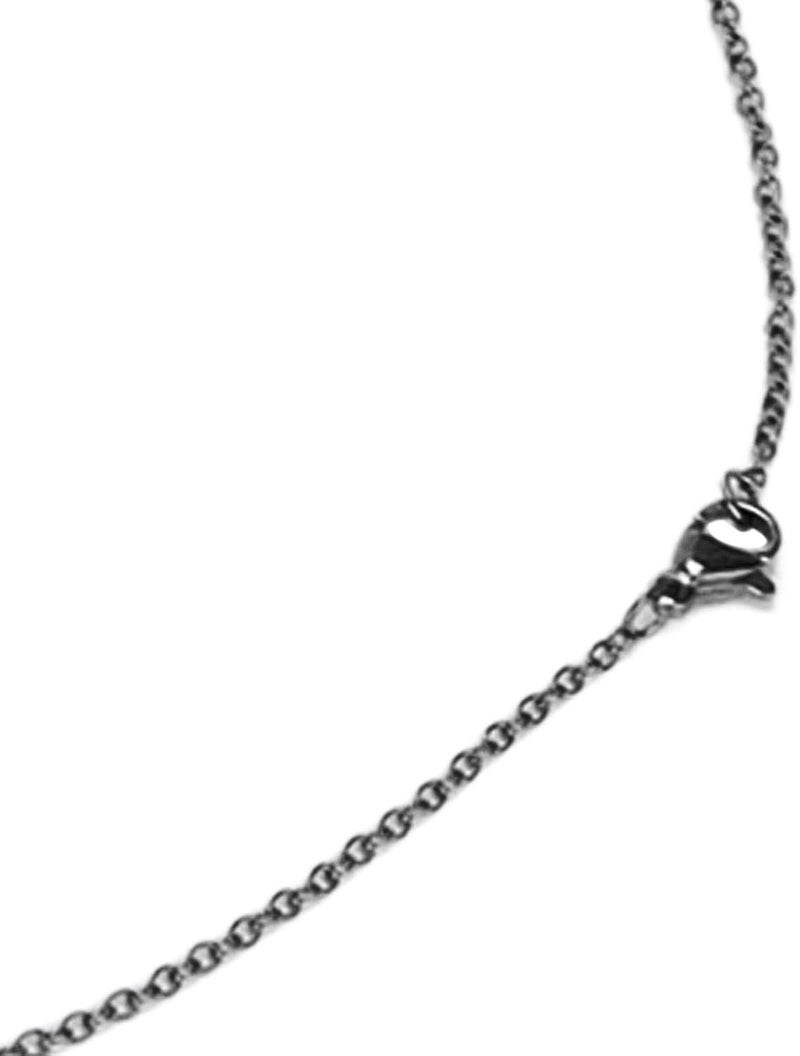 klarako Mindful Breathing Necklace,Portable Meditation Pendant for Reduces Stress,Stainless Steel Deep Breathing Tool for Women Men Teens(Black) Black - Image 2