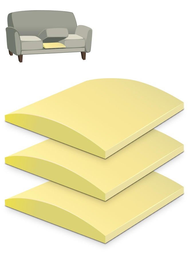 وسادة إسفنجية من RunNico مقاس 20 بوصة × 20 بوصة لدعم وسادة الأريكة - دعامة عالية الكثافة للأريكة في غرفة المعيشة - بديل لإصلاح الترهل ومنع الانزلاق للأريكة والكرسي (3، أصفر) - Image 1