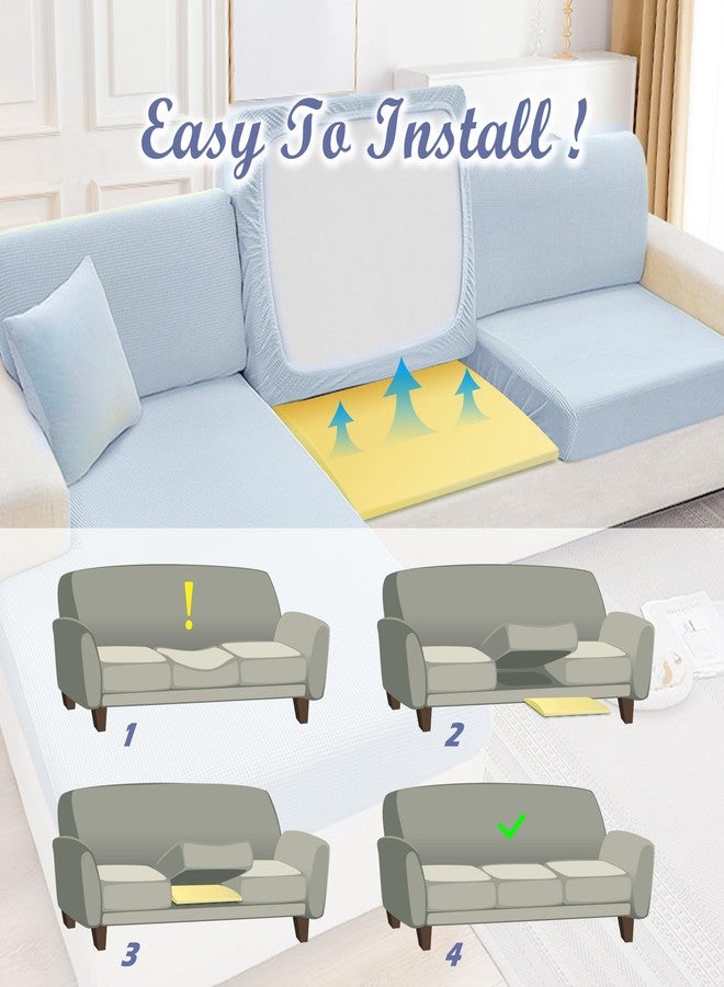 وسادة إسفنجية من RunNico مقاس 20 بوصة × 20 بوصة لدعم وسادة الأريكة - دعامة عالية الكثافة للأريكة في غرفة المعيشة - بديل لإصلاح الترهل ومنع الانزلاق للأريكة والكرسي (3، أصفر) - Image 4