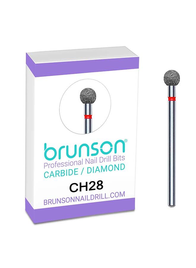 brunson Nail Drill Bits Diamond Cuticle Remover Nail Bits CH28 - Image 1