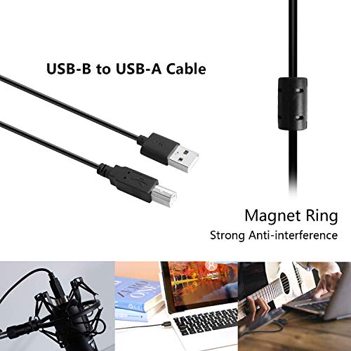 Powerpak MK-F500 USB Metal Condenser Microphone with Desk Stand | Volume Control Headphone Output | Plug and Play(Black) (MK-F500 USB + Desk stand) - Image 5