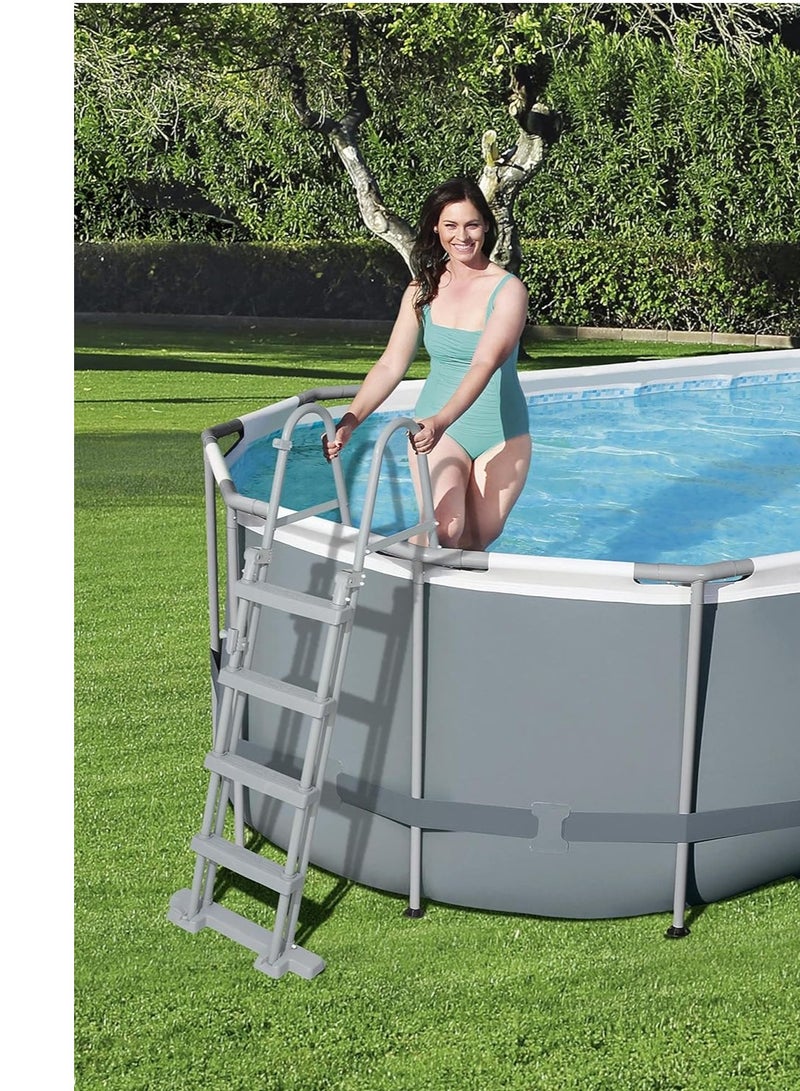 بست واي مجموعة حمام سباحة بيضاوية باور ستيل 5.49X2.74X1.22 56710 - Image 5