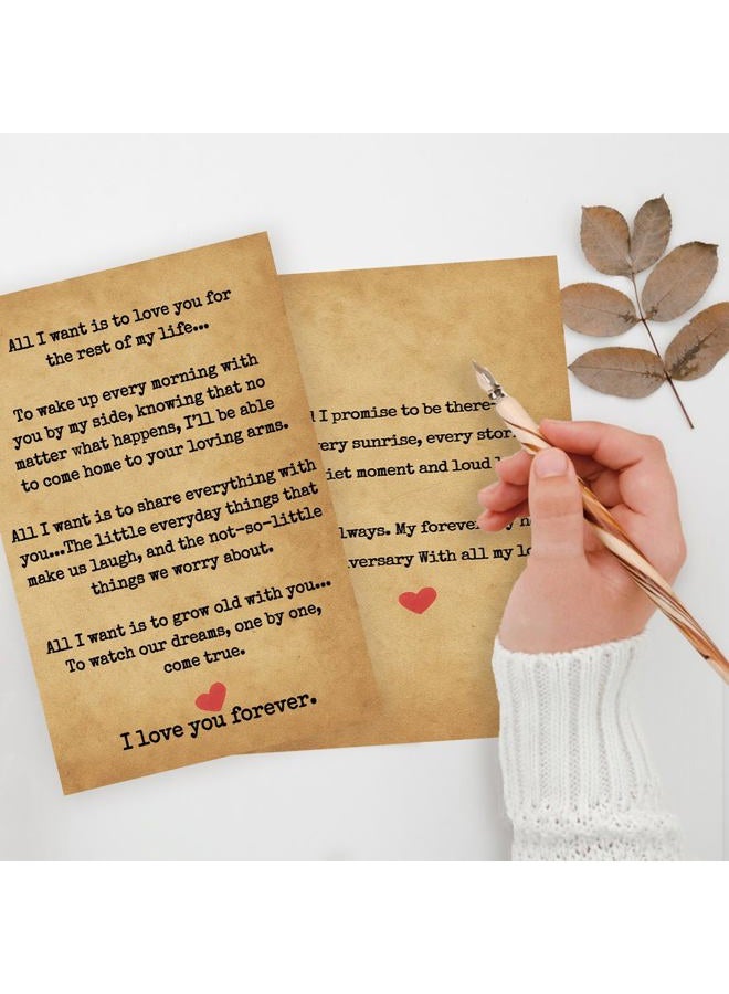 ICOOLYI Romantic Anniversary Cards Gifts for Wife, Husband, or Partner – Sentimental Love Card for Couples – I Love You Card for Him or Her – Thoughtful Wedding Anniversary Card Gift - Image 4