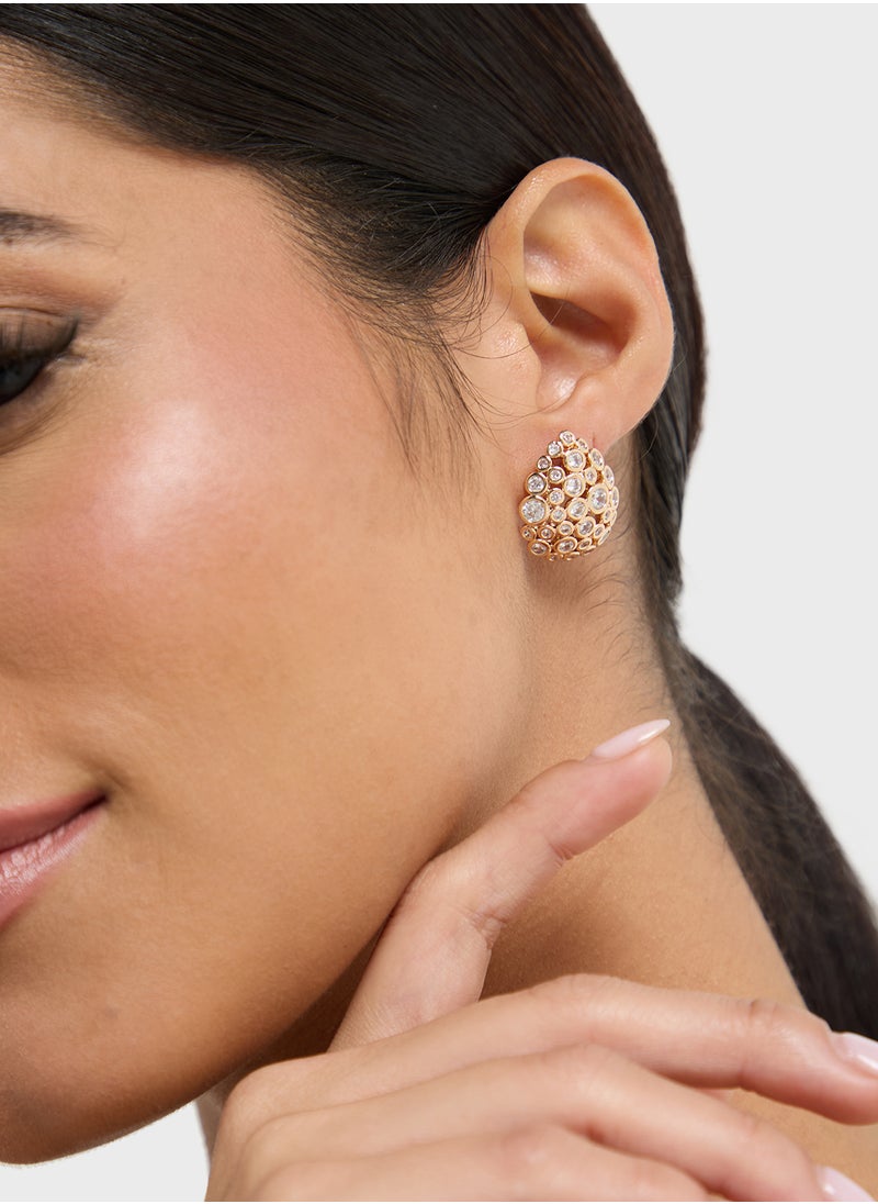 Ella Limited Edition Dimante Hoop Earrings  - Image 3