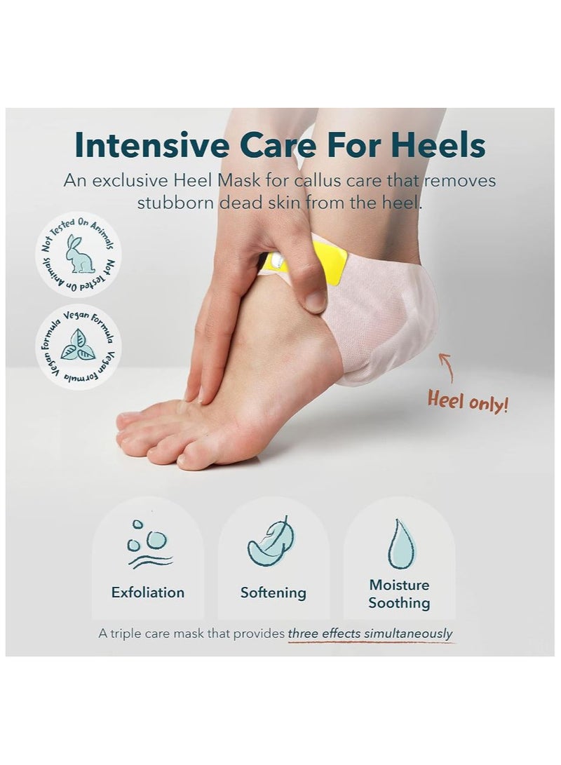 Purederm 3 Pairs Exfoliating Heel Mask For Callus Care That Removes Stubborn Dead Skin from The Heel - Image 4