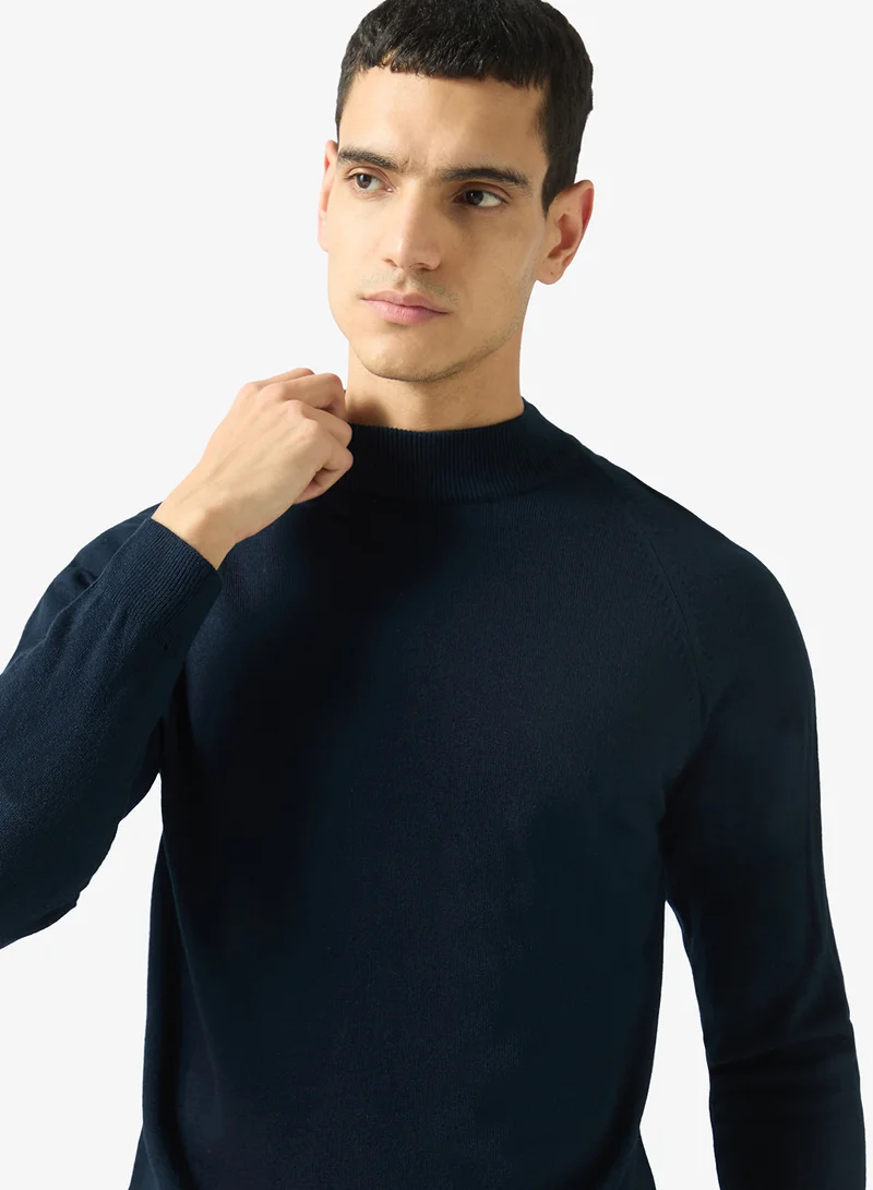 Robert Wood  Casual Turtle Neck Pullover Sweater for Men | Best Price UAE
