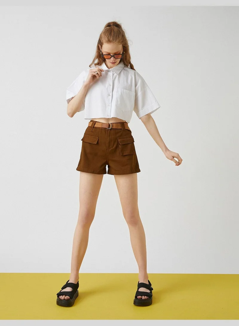 KOTON Cargo Pocket Sides Short