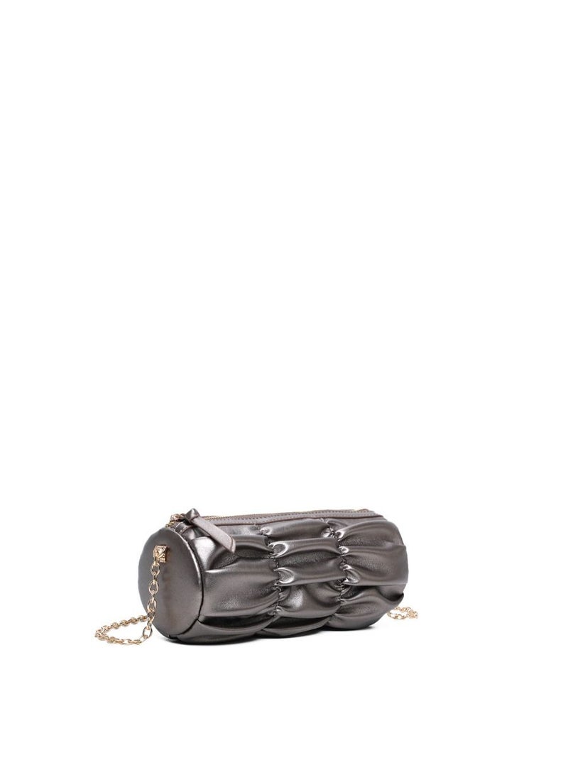 Bags Ladies Shoulder Handbags Women PU Leather Purses Vegan Grey  - Image 3