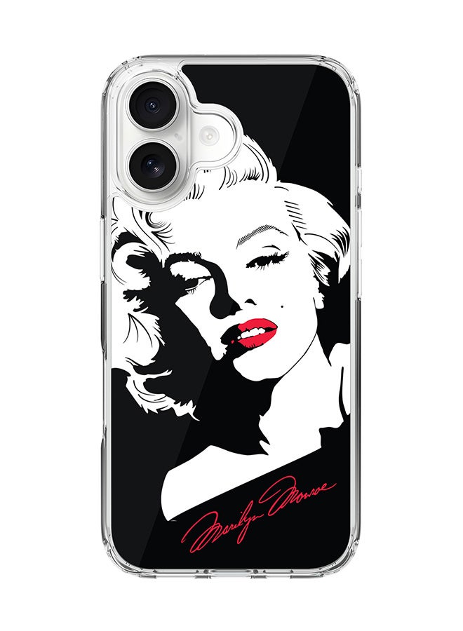 Stylizedd Classic Clear MagSafe Case for iPhone 17 , Hybrid Soft Case Flexible Edges Anti Drop TPU PC Gel Thin Transparent Cover [ Designed for iPhone 17 ] - Marilyn Monroe
