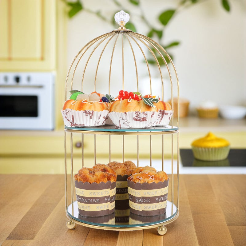 Birdcage Sweet Stand: Multi-Tier Dessert Display Holder For Parties - Pastry Stand For Birthday - Elegant Wedding Sweet Display Holder - Image 3