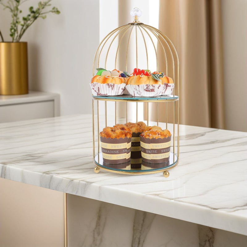Birdcage Sweet Stand: Multi-Tier Dessert Display Holder For Parties - Pastry Stand For Birthday - Elegant Wedding Sweet Display Holder - Image 5