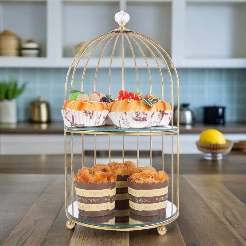 Birdcage Sweet Stand: Multi-Tier Dessert Display Holder For Parties - Pastry Stand For Birthday - Elegant Wedding Sweet Display Holder - Image 2