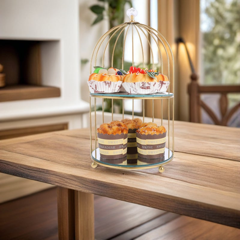 Birdcage Sweet Stand: Multi-Tier Dessert Display Holder For Parties - Pastry Stand For Birthday - Elegant Wedding Sweet Display Holder - Image 4