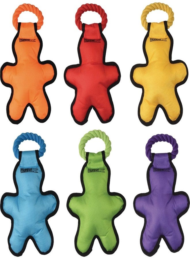 Multipet Tug 'O Man with Rope Tough Dog Toys, 14" (3 Pack)3