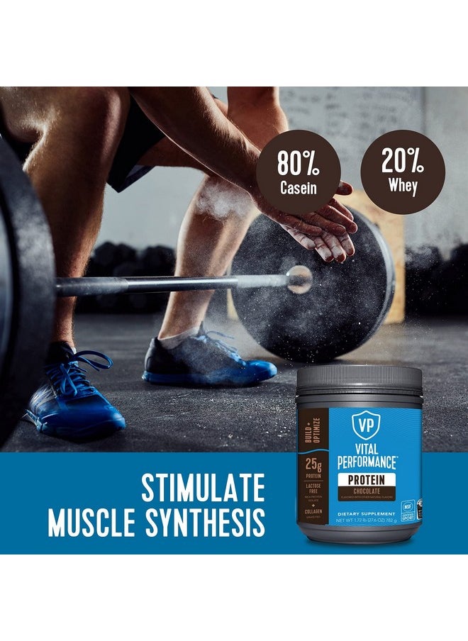 Vital Proteins Vital Proteins Performance Powder, 25g Lactose-Free Milk Protein Isolate Powder, NSF for Sport Certified, 10g Grass-Fed Collagen Peptides, 8g EAAs, 5g BCAAs, Gluten-Free - Chocolate, 1.72lb  - Image 5