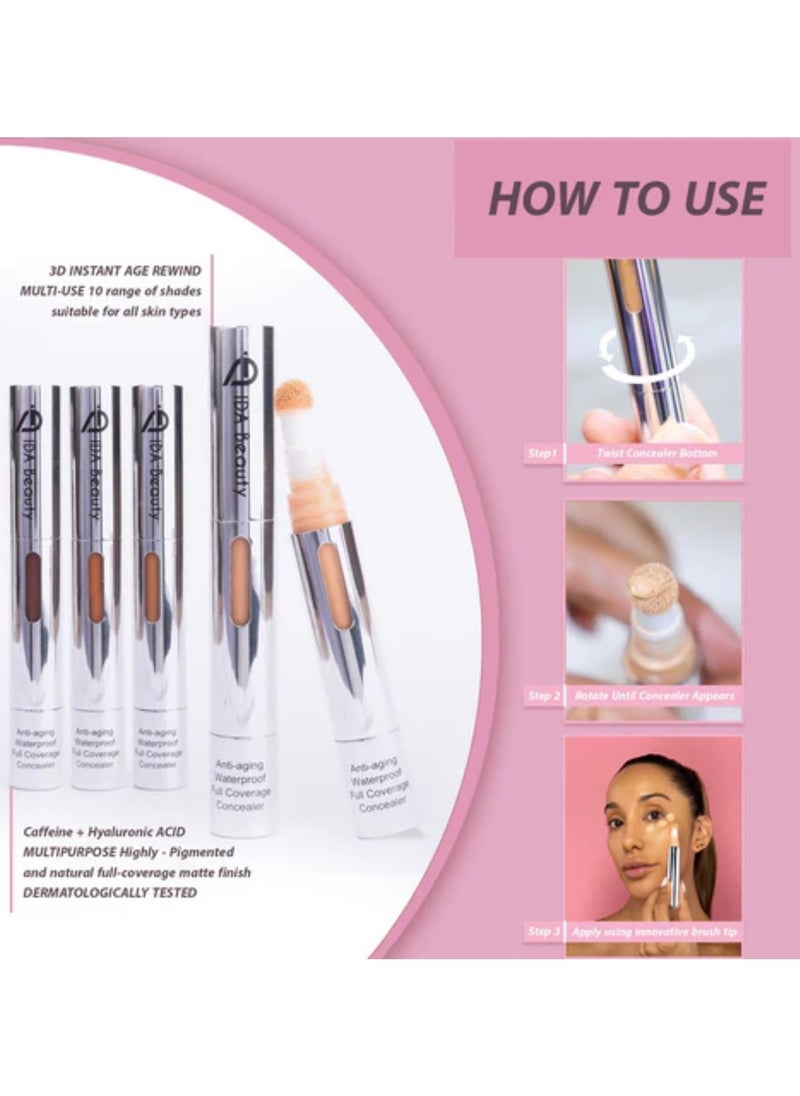 IDA Beauty - 3D Liquid Multi-Use Sculpting Concealer | Full Coverage, Matte Finish, Lightweight & Long-Lasting | Conceals Dark Circles, Blemishes & Redness | Suitable for All Skin Types - Image 1