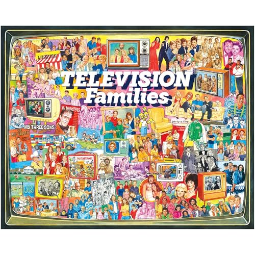 White Mountain Puzzles TV Families - 1000 Piece Jigsaw Puzzle - Image 1