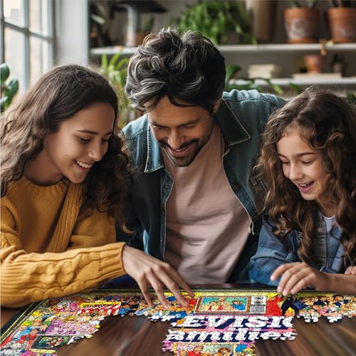 White Mountain Puzzles TV Families - 1000 Piece Jigsaw Puzzle - Image 4