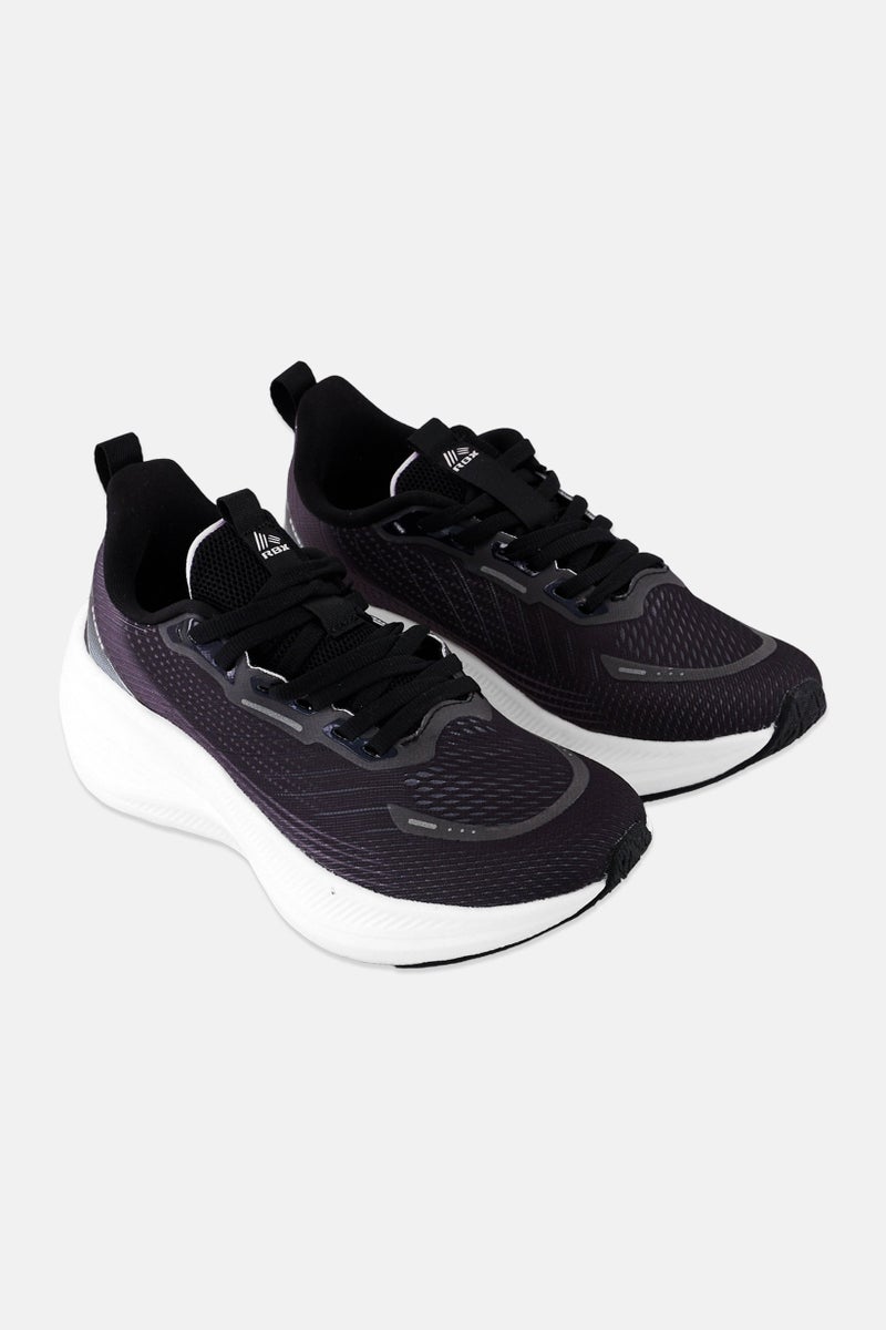 RBX أحذية جري نسائية بشبكة ورباط، سوداء - Image 1