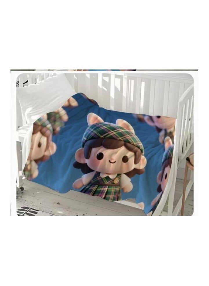 general Children's or student cartoon flannel thin blanket (warm and comfortable, suitable for sleep, games) 100cm*150cm - 603  - Image 3