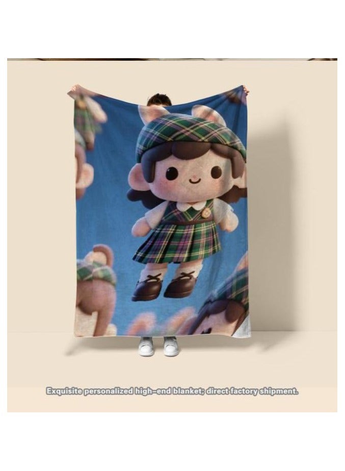 general Children's or student cartoon flannel thin blanket (warm and comfortable, suitable for sleep, games) 100cm*150cm - 603  - Image 4