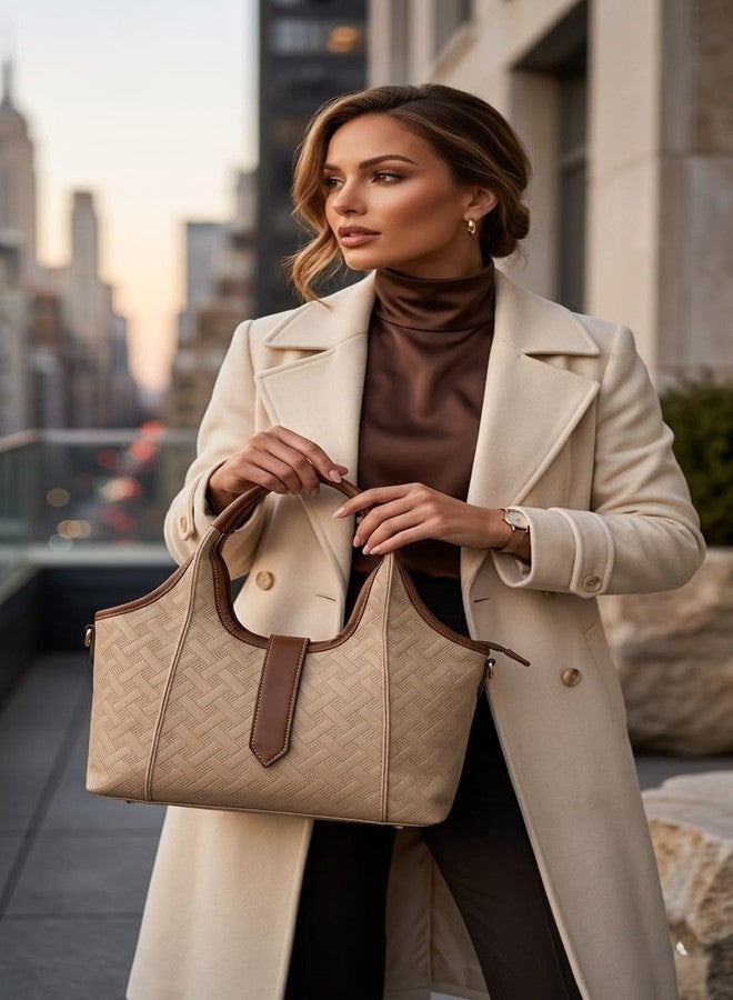 ENSAC حقيبة كتف هوبو من إنساك للنساء | حقيبة يد أنيقة وعصرية للسيدات | حقيبة عصرية للاستخدام اليومي للعمل والمكتب والسفر والتسوق - Image 5