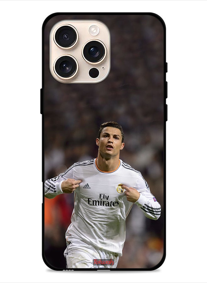 Tolwak غطاء حماية لجهاز أبل آيفون 16 برو ماكس كريستيانو رونالدو - Image 1