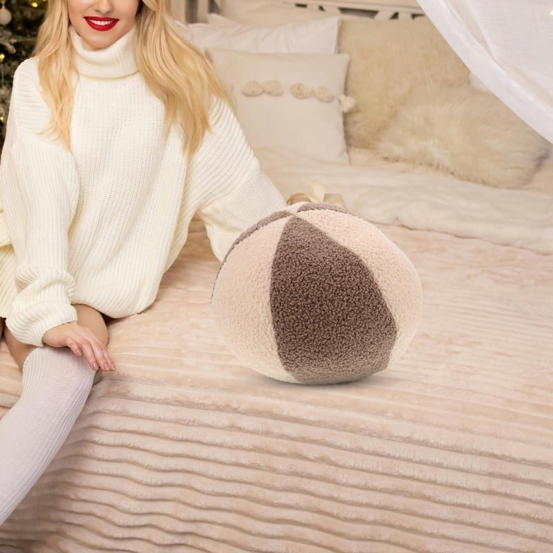 2pcs Round Shaped Throw Pillow Stuffed Cushion Round Cushion Yoga For Women - Image 3
