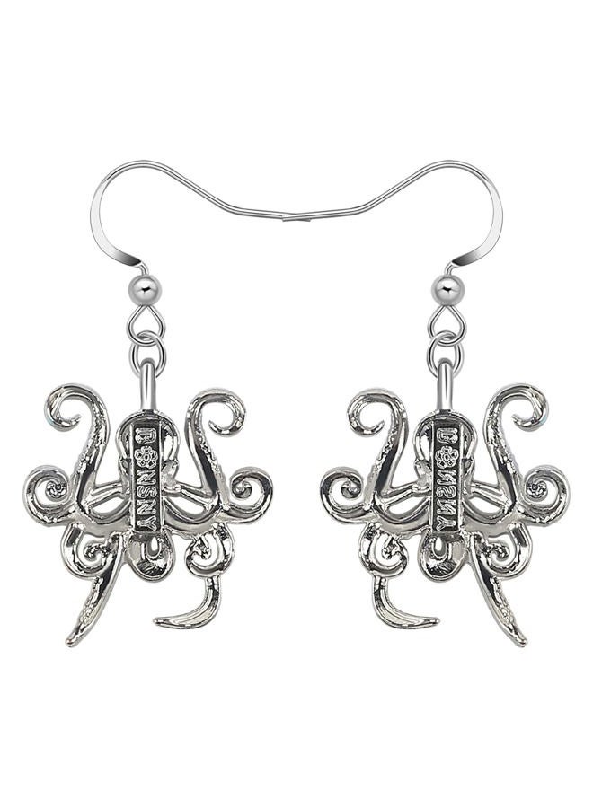 LONYOO Dainty Enamel Octopus Earrings Dangle Ocean Animal Charms Cute Earrings for Women Beach Jewelry Summer Gifts (Multi) - Image 5