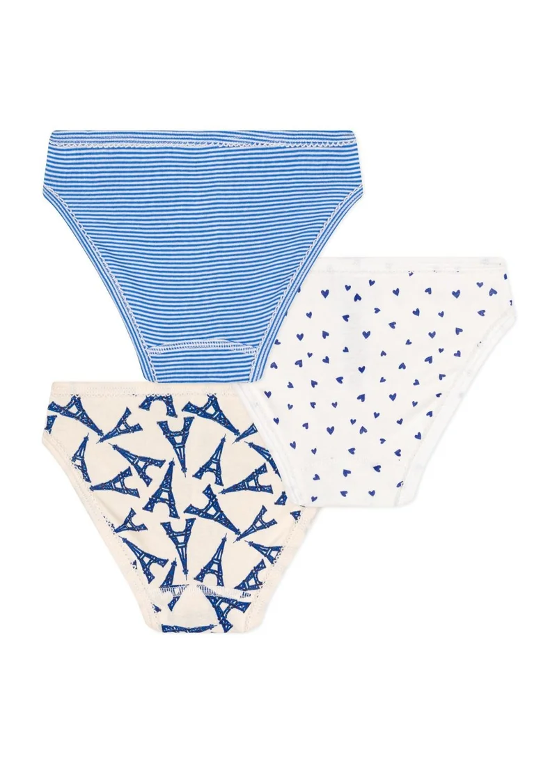 بيتي باتو Children's cotton Paris-themed knickers - 3-pack