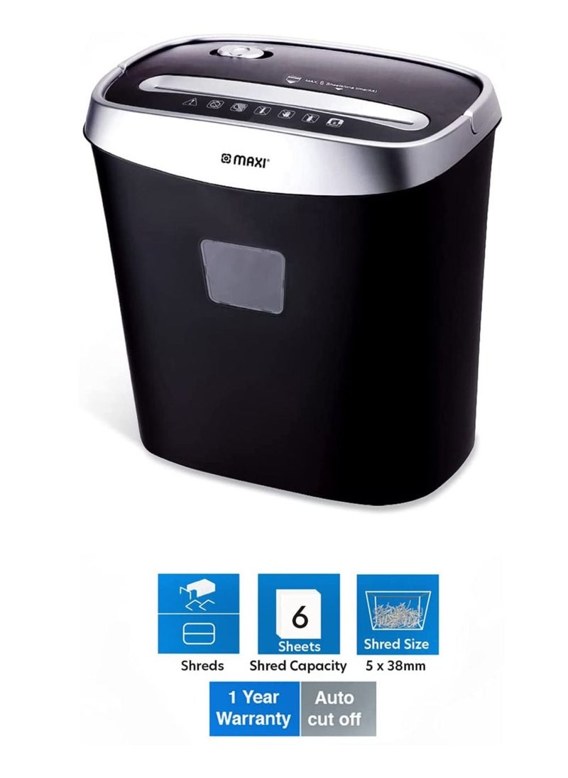 Maxi - Maxi Crosscut Shredder 6 Sheet Capacity - Image 1