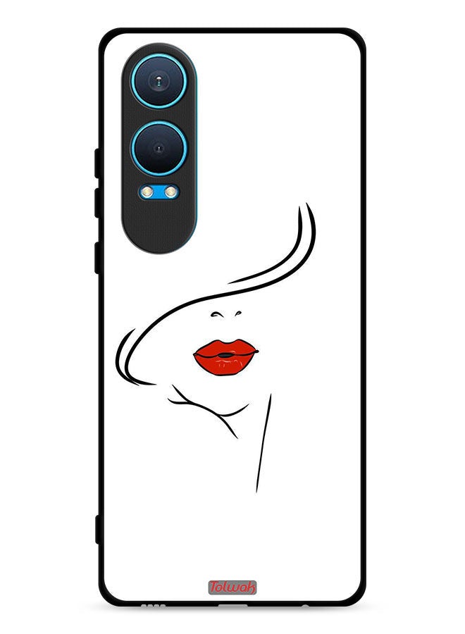 Tolwak OnePlus Nord CE4 Lite 5G Protective Case Cover Girl Face Art - Image 1