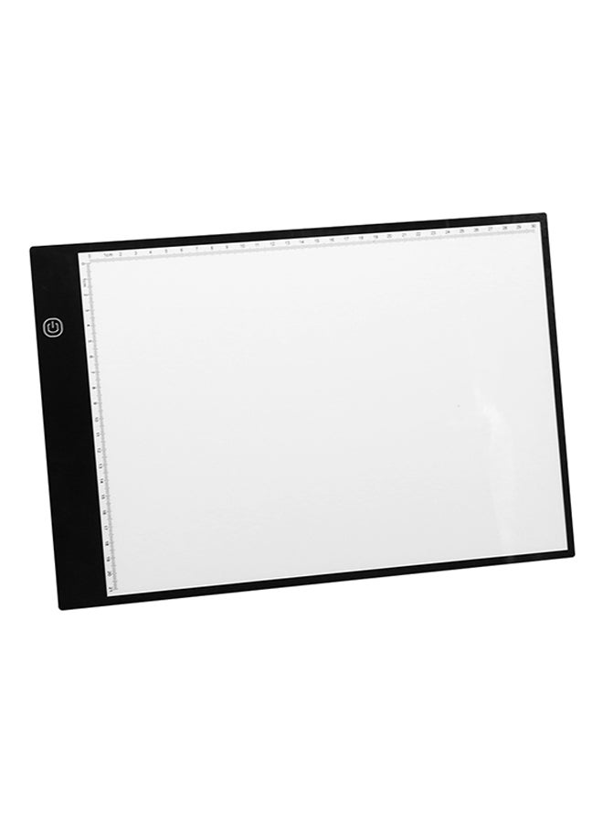 إسكدنيا لوح خطاط للنسخ والرسم على ورق قياس A4 ومزود بمصباح LED أسود - Image 5