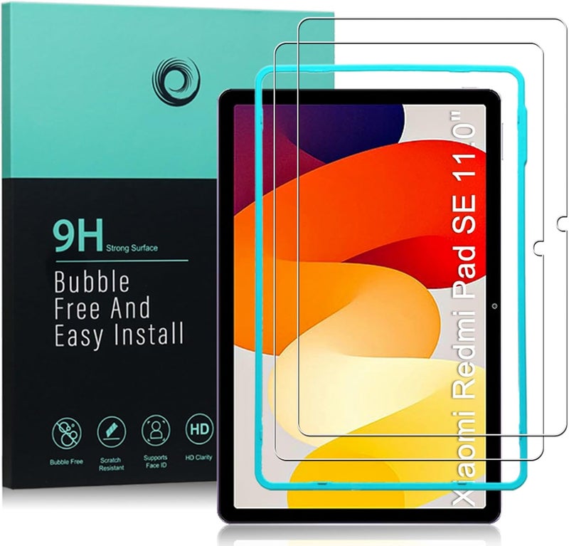 Ibywind Screen Protector For Xiaomi Redmi Pad SE 11"(Not For Xiaomi Redmi Pad),with 2Pcs Tempered Glass,[Fingerprint Reader,Easy to install] - Image 1
