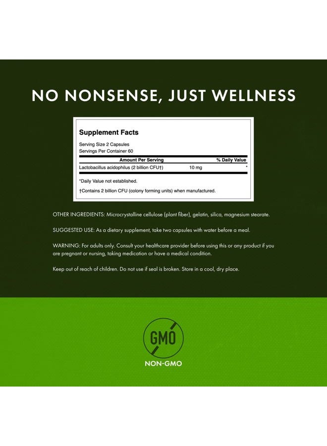 SWANSON Probiotic for Daily Wellness 2 Billion Cfu 120 Caps - Image 3