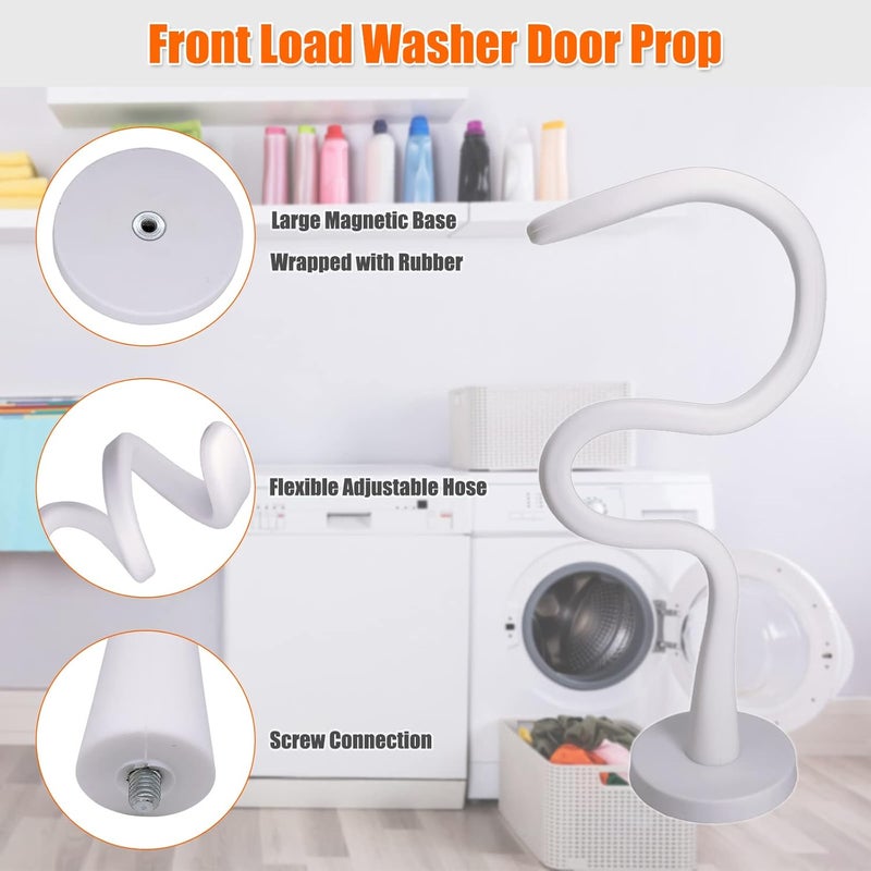 eHuangTools Front Loading Washing Machine Door Stop - Magnetic Washing Machine Door Holder with 2.6 Inch Magnetic Base, Removable Door Stop to Keep the Door of the Washing Machine - Image 2