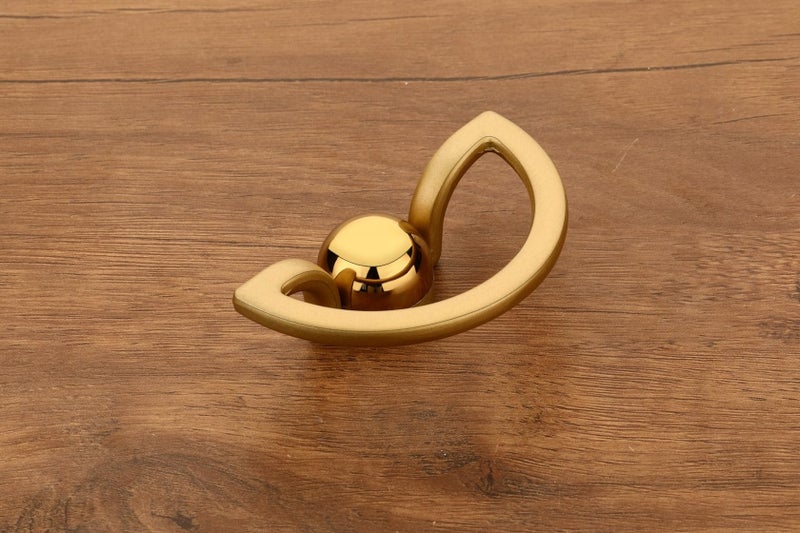 HARMONUS Knobs for Drawer & Cabinets Knob,Gold - Gold Matt Wardrobe Kitchen Door Pull Handle Knobs Square Shape Drawer Knob - (KNOBS-194- Pack of 2) - Image 3