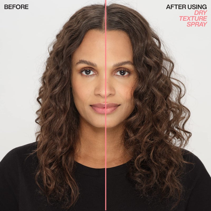 Redken Dry Texture Hairspray For All Hair Types - Lightweight Volumizing Spray, Airy and Beachy Texture, Medium Hold - Image 3