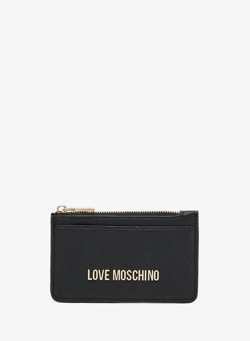 Love Moschino Zip through logo wallet - Image 1
