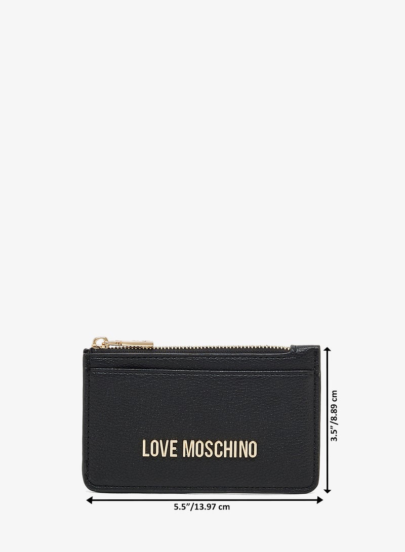 Love Moschino Zip through logo wallet - Image 5