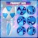 MiniInflat 12 Pcs Light up Beach Balls 16 Jumbo Pool LED Balls Glow in The Dark Neon Giant Inflatable for Summer Hawaiian Tropical Theme Beach Party Decor Water Accessory Blue - Image 4