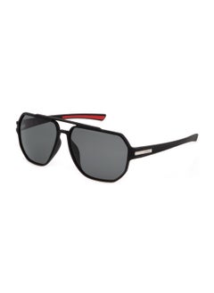 FILA Men's Polarized  Sunglasses SFI301 60U28P - Lens Size: 60 Mm - Matt Black  - Image 1